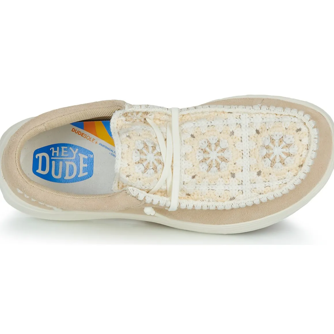 HEYDUDE Wendy COMF Suede Crochet