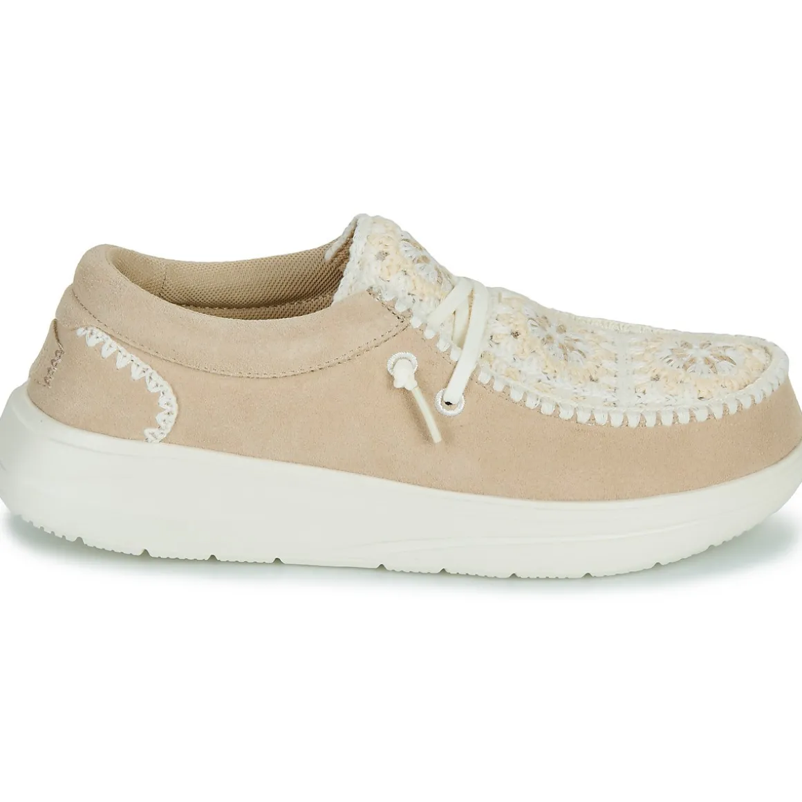 HEYDUDE Wendy COMF Suede Crochet