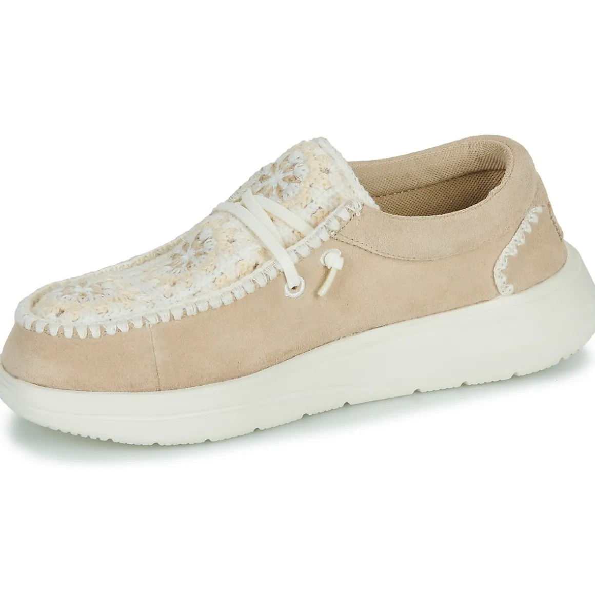 HEYDUDE Wendy COMF Suede Crochet