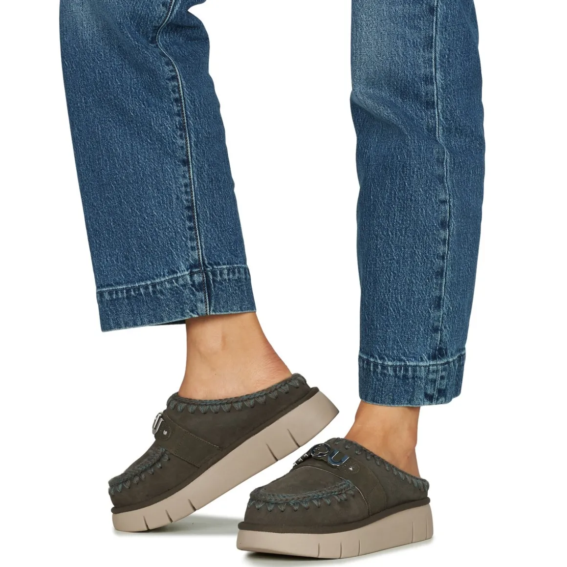 Mou Bounce Clog Metal Logo