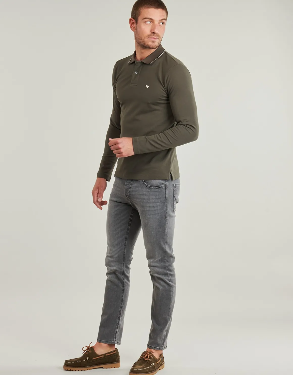 Polo-t-shirts m. lange ærmer Emporio Armani