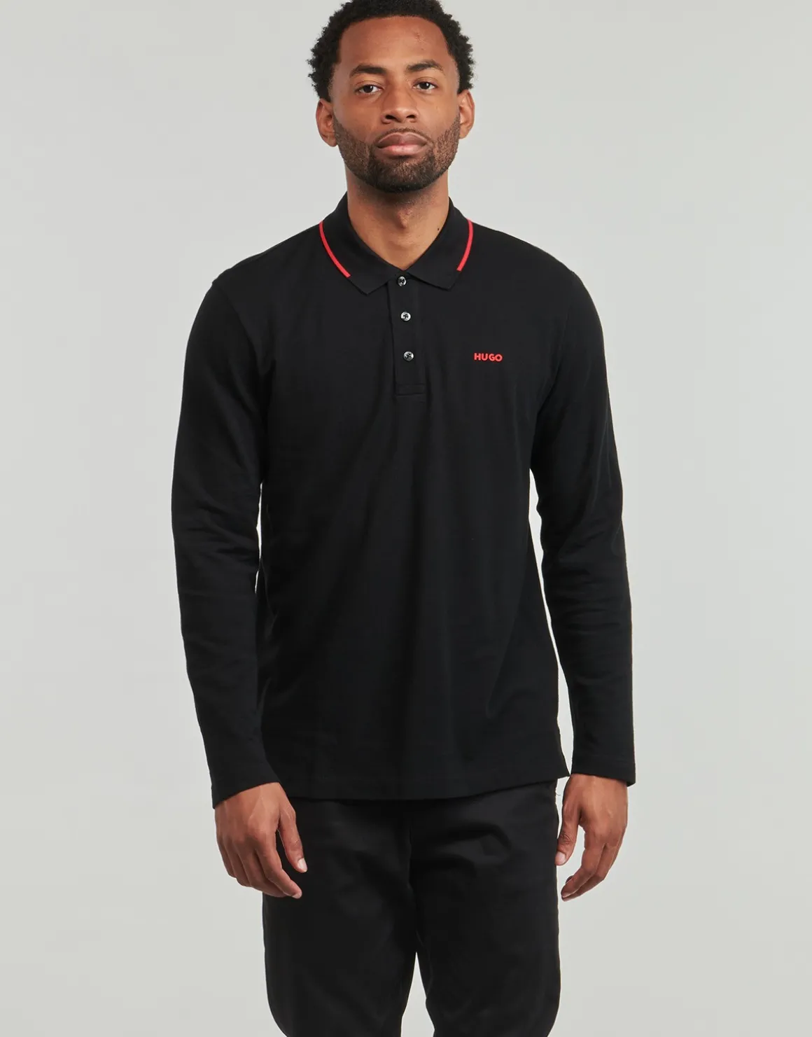 Polo-t-shirts m. lange ærmer HUGO